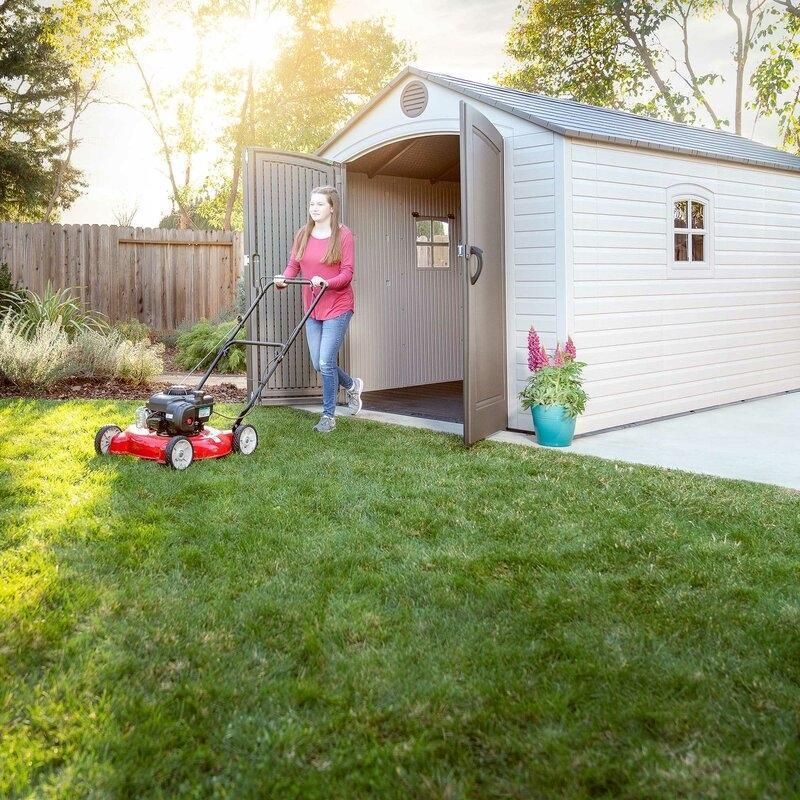 Lifetime 8 ft. W x 15 ft. D Plastic Storage Shed