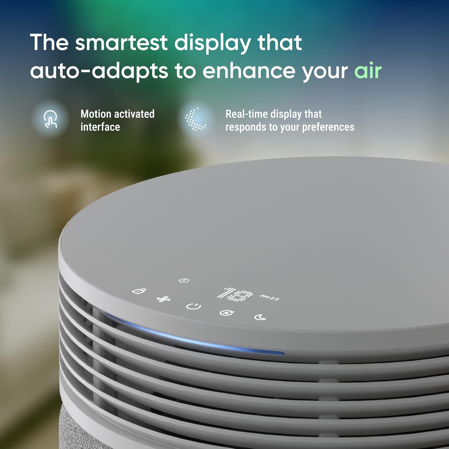 BLUEAIR Air Purifier for Large Rooms & Home - Odor Eliminating Cleans up to 3385 ft², HEPASilent, Smart WiFi, Auto Mode, Doubles as Table, Removes Dust, Smoke, Pet Hair, AHAM Verified, Blue Signature