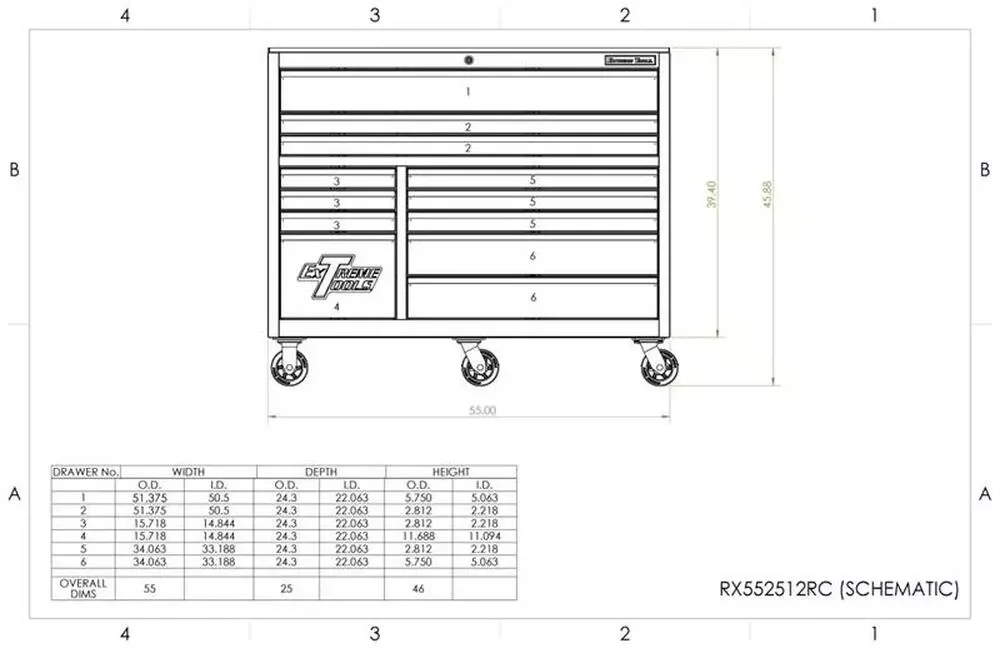 EXTREME TOOLS RX SERIES 55