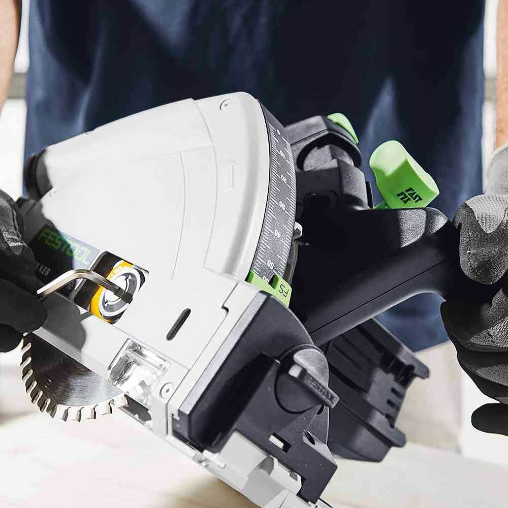 FESTOOL 18V Brushless 2 x 5.2Ah 160mm Plunge Saw with 1400mm Rail Kit 577282