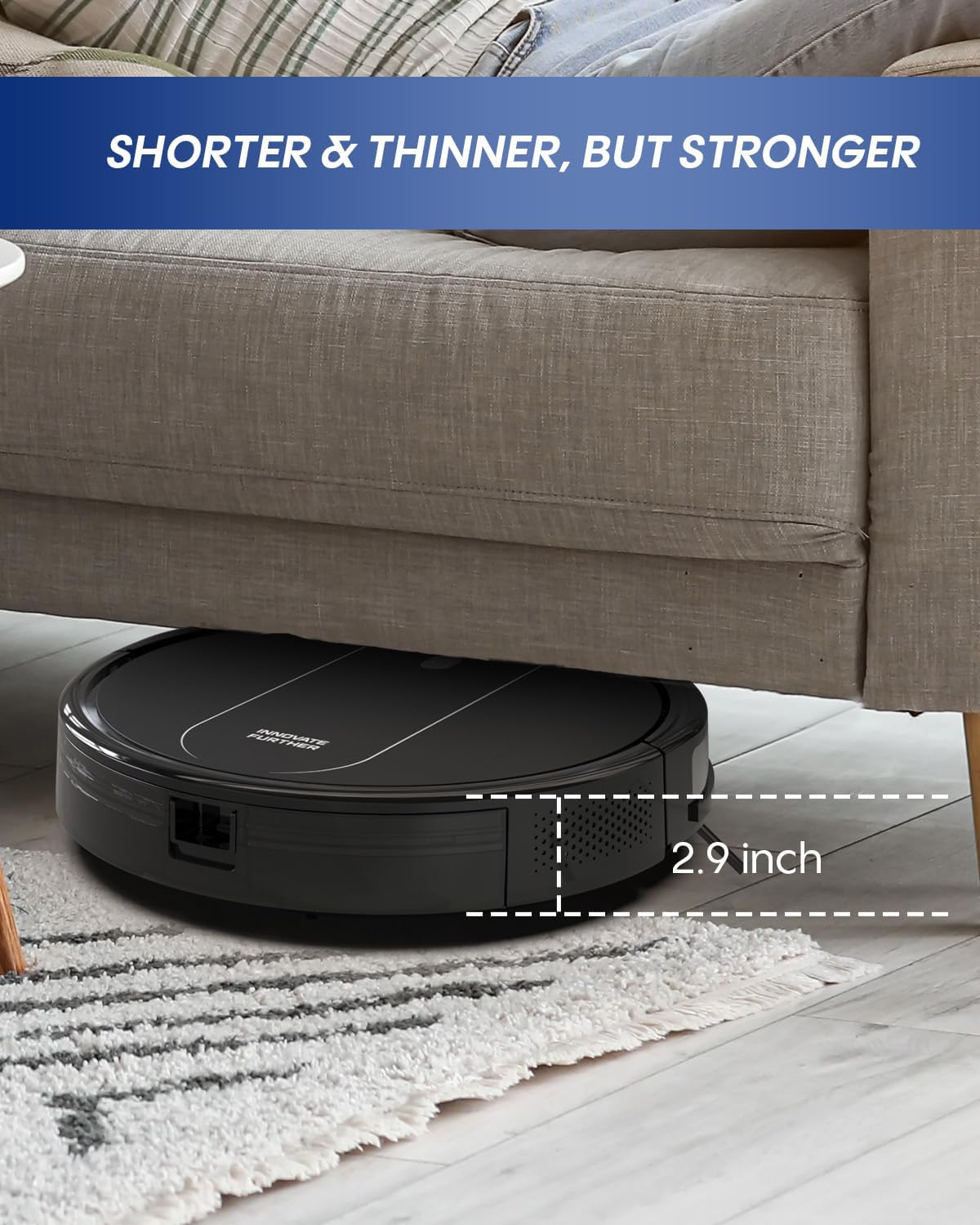 Robot Vacuum and Mop: 2-in-1 Vacuum Robot 4000Pa Strong Suction & Alexa/APP Control & Central Brush & Self-Charging, Schedule Robot Vacuum Cleaner for Pet Hair, Hard Floor, Carpet