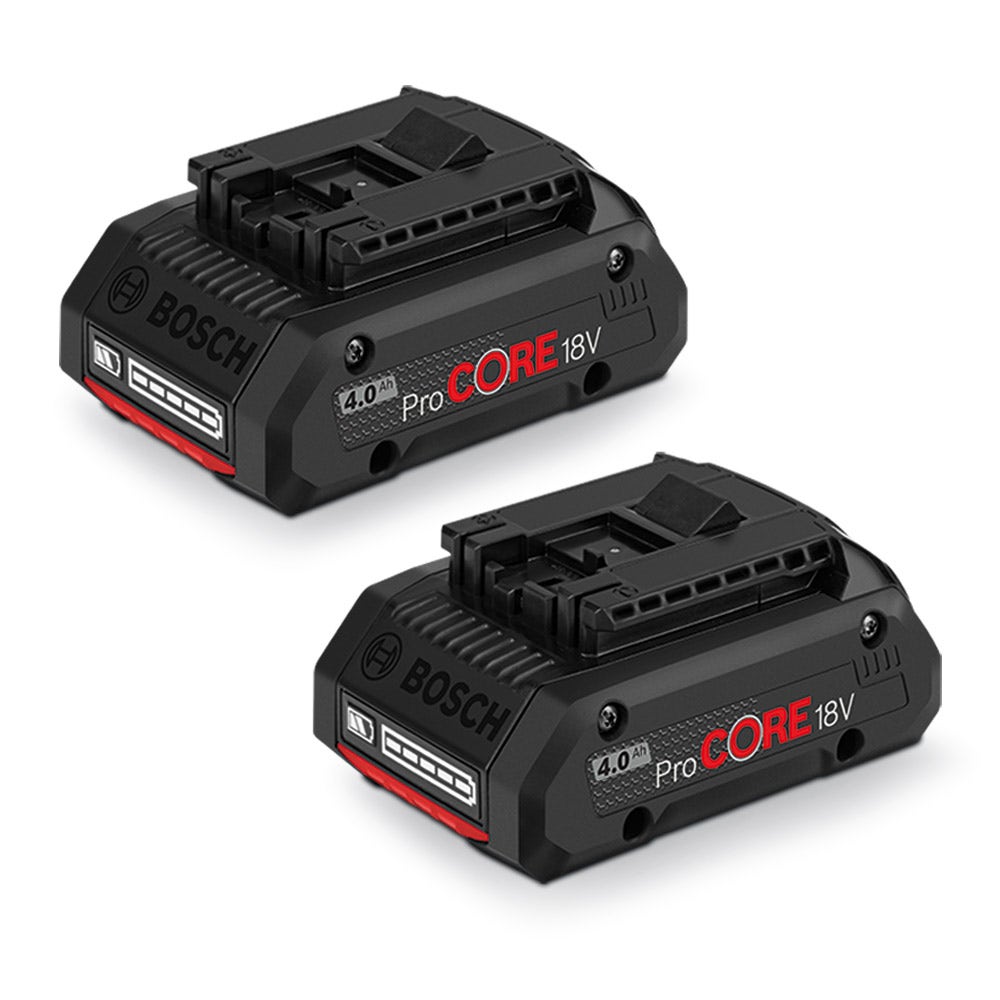 BOSCH ProCORE18V 2 x 4.0Ah Lithium-Ion Battery Kit 0615990M5K
