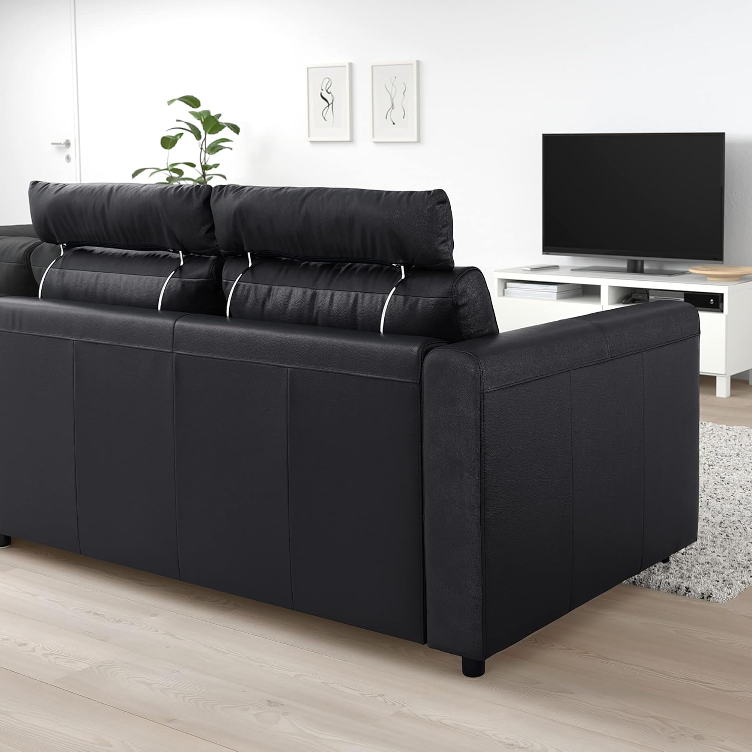 IKEA VIMLE Corner Sofa, 4-seat, with Open end with headrests/Grann/Bomstad Black