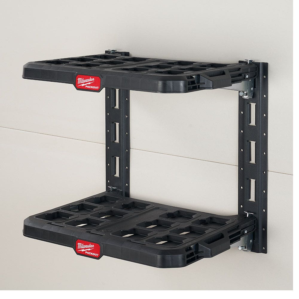 MILWAUKEE 2-Piece Vertical E-Track Rails for PACKOUT™Racking Shelves 48228482