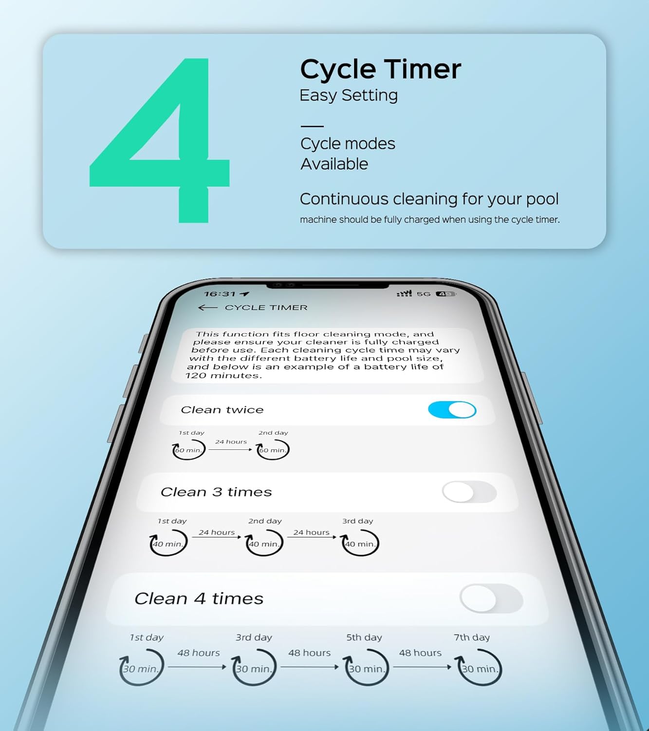 WYBOT S2 Inground Pool Vacuum up to 3230.Sq.ft, Cordless Robotic Pool Cleaner Lasts 210 Mins with Smart Navigation, Dual Filtration, Touch/APP Modes