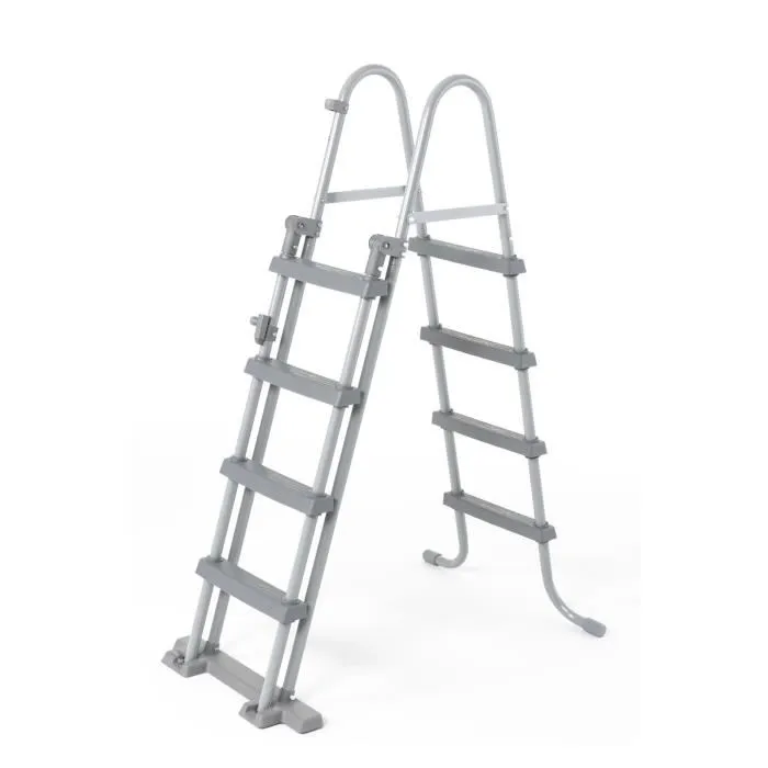Kit Piscine hors sol tubulaire BESTWAY Power Steel™- 488 x 244 x 122 cm - Rectangulaire (Avec échelle, bâche, épurateur à cartouche)