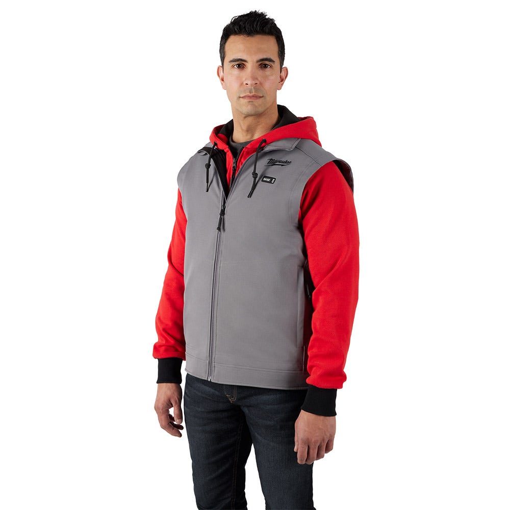 MILWAUKEE 12V TOUGHSHELL Heated Vest Grey Skin M12HVGREY10