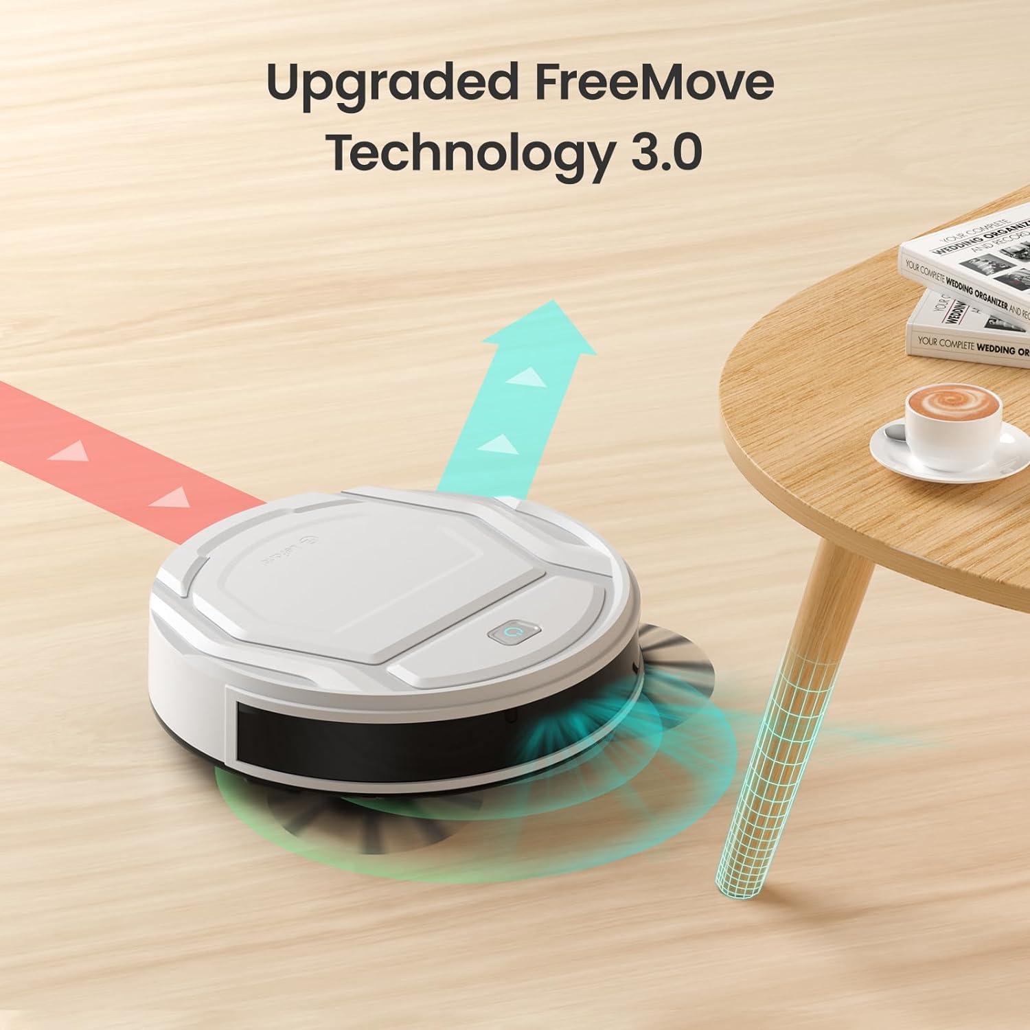 Lefant M2 Plus Robot Vacuum and Mop Combo,190° PSD Obstacle Avoidance,LIDAR Navigation,40-Day Capacity,Powerful Suction,Perfect for Pet Hair,140 Min Runtime, WiFi/App/Alexa