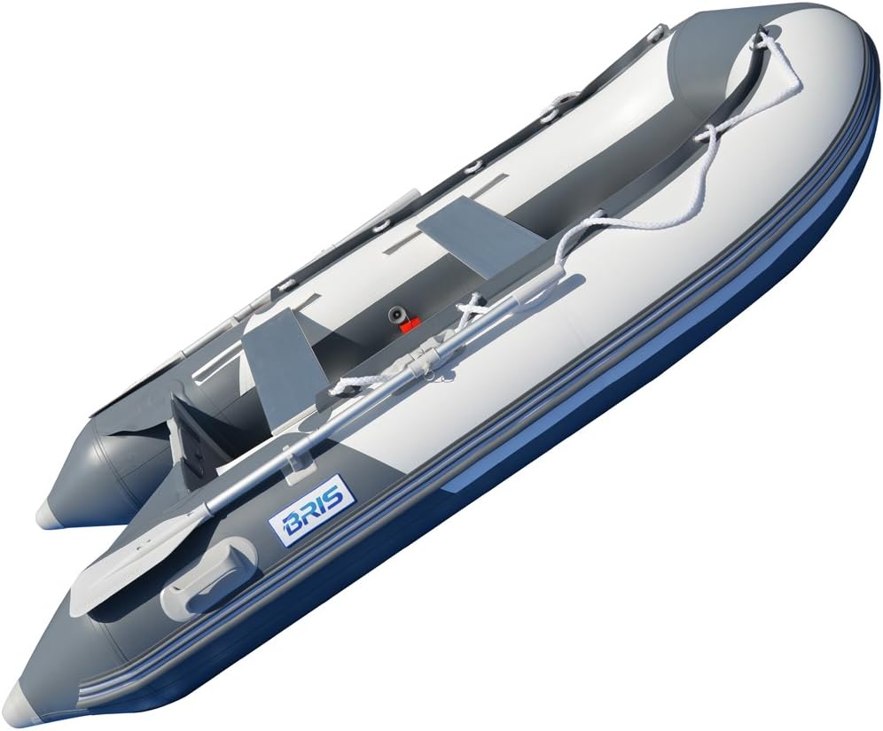 BRIS 10.8 ft Inflatable Boat Inflatable Rafting Fishing Dinghy Tender Pontoon Boat