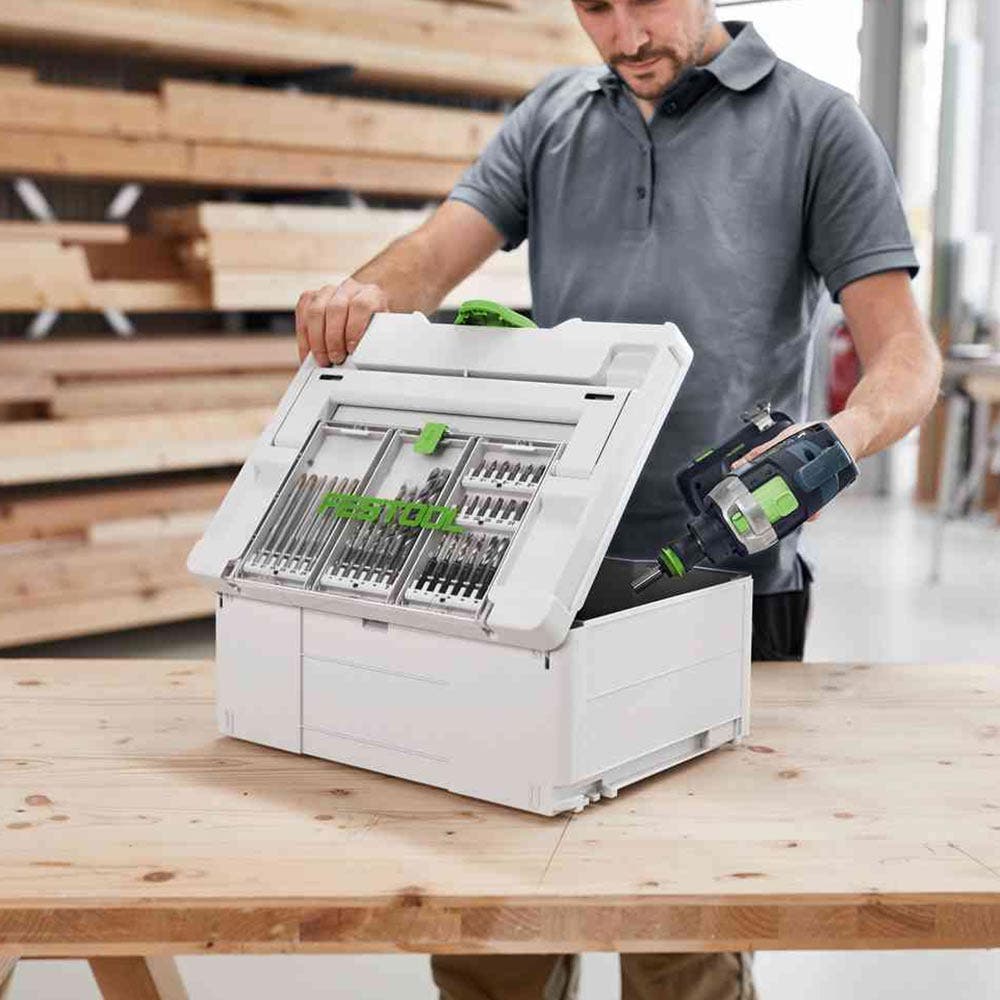 FESTOOL Systainer3 SYS 2 Medium 187mm x 396mm w/ Storage Lid 577347