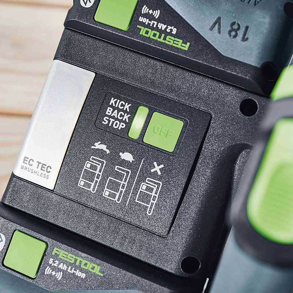 FESTOOL 18V Brushless 2 x 5.2Ah 160mm Plunge Saw with 1400mm Rail Kit 577282