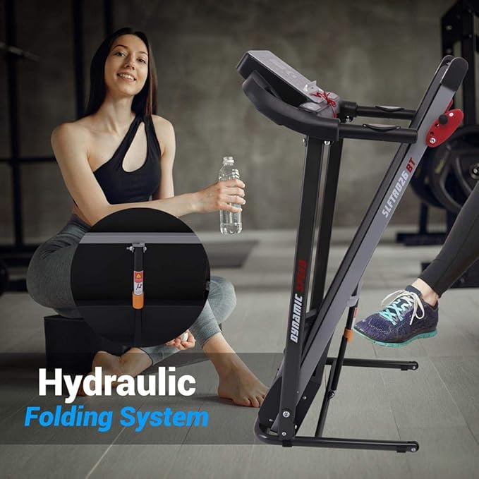 SereneLife Electric Folding Treadmill Exercise Machine .Manual Incline Adjustment, for Walking, Running, Gym
