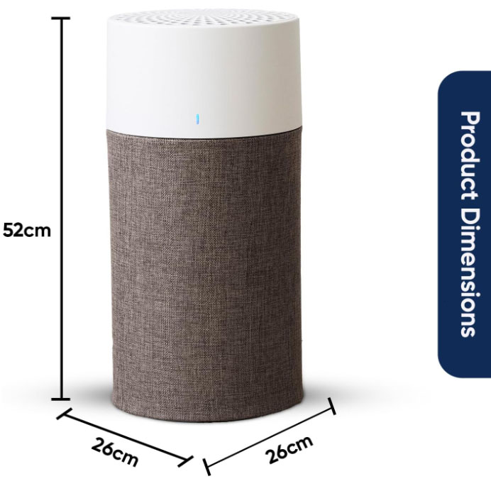 BLUEAIR Bedroom Air Purifier, Air Cleaner Dust Pet Dander Smoke Mold Pollen Bacteria Virus Allergen, Odor Removal, for Home Office Kitchen, Washable Pre Filter, HEPASilent, Medium Room, Blue 311 Auto