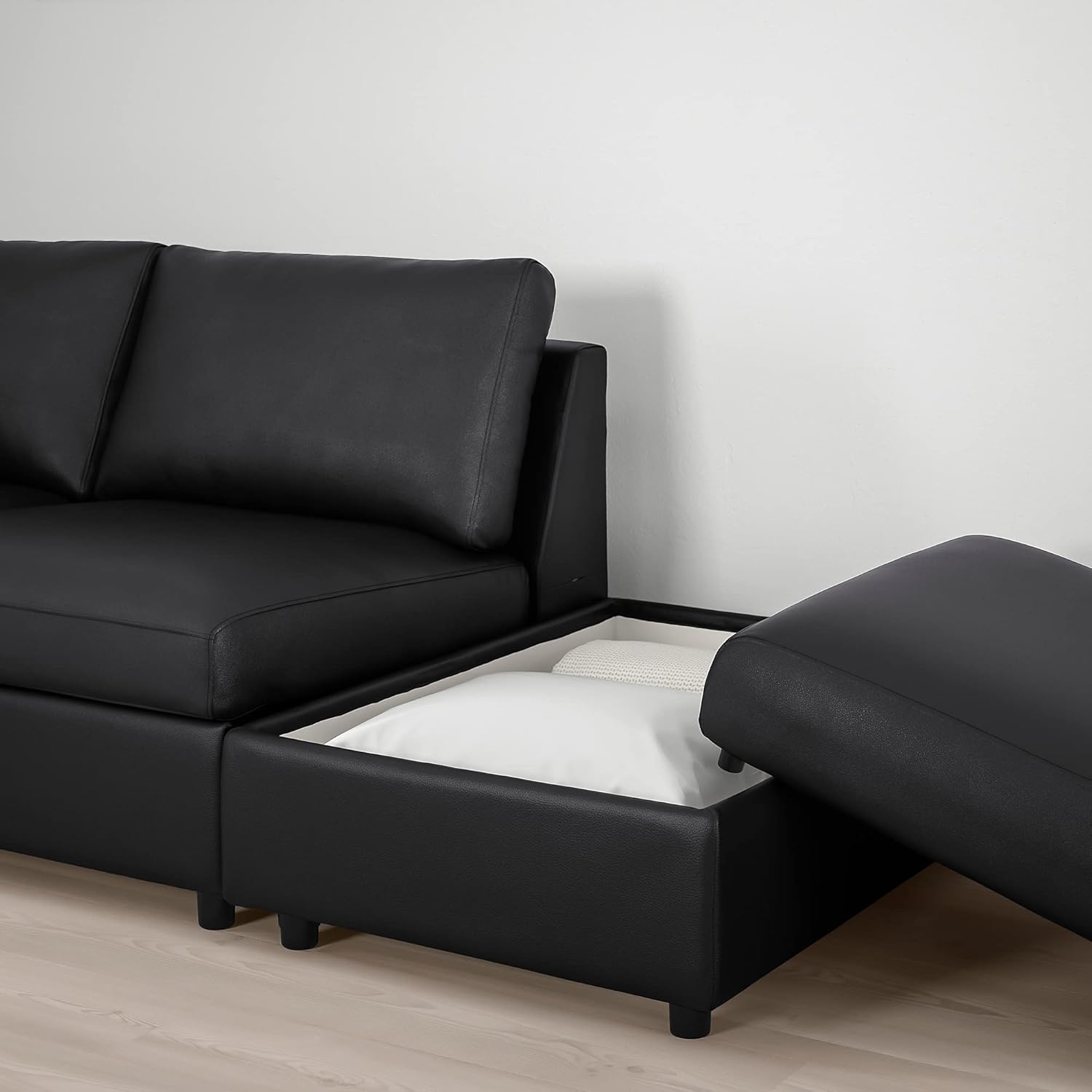 IKEA VIMLE Corner Sofa, 4-seat, with Open end with headrests/Grann/Bomstad Black
