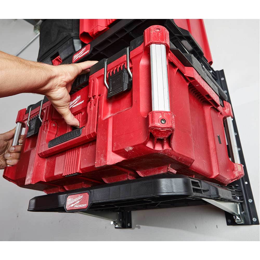 MILWAUKEE 2-Piece Vertical E-Track Rails for PACKOUT™Racking Shelves 48228482