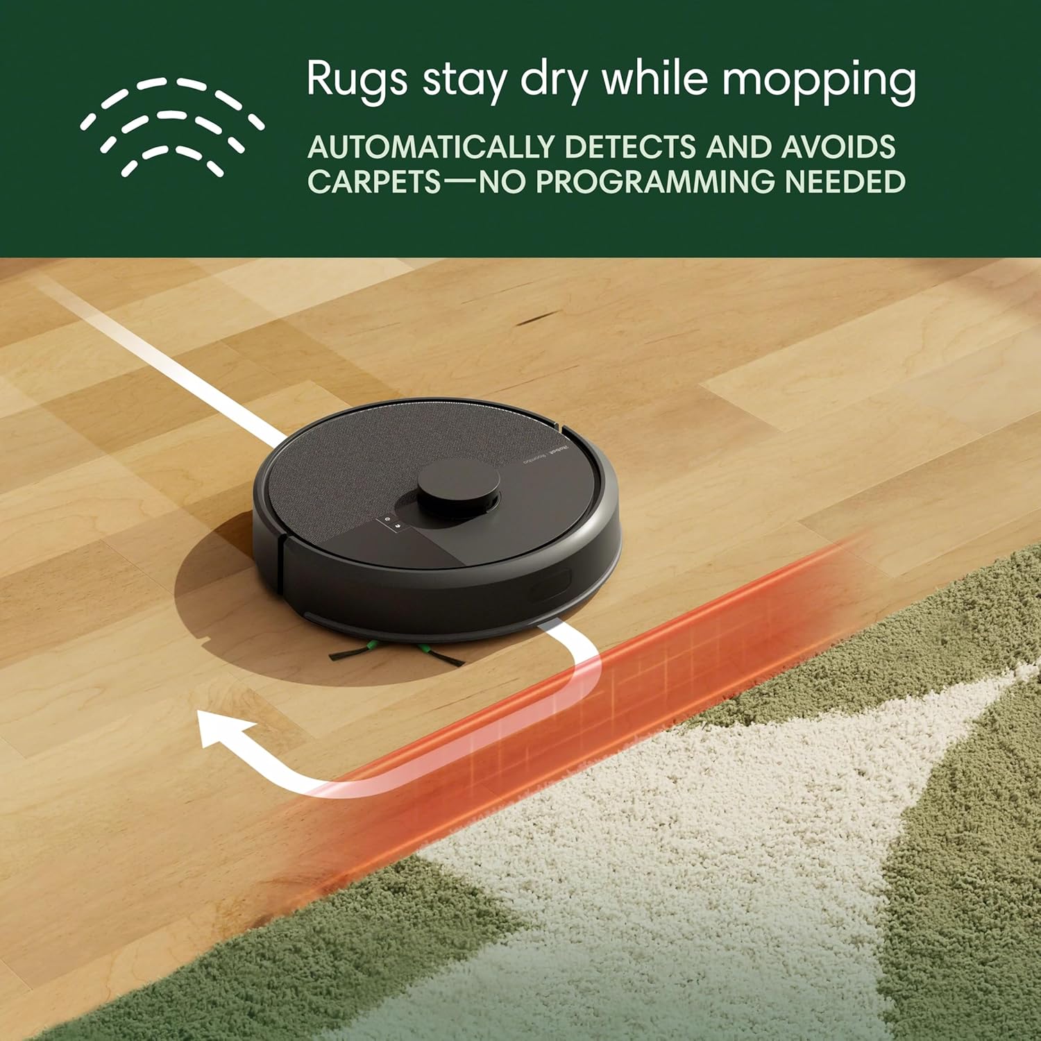iRobot Roomba 104 Robot Vacuum & Mop - Self-Empties for 75 Days (Over 10 Weeks), Strong Power-Lifting Suction, Vacuums All Floors, Mops Hard Floors, LiDAR Smart Navigation Mapping, Cleans in Neat Rows