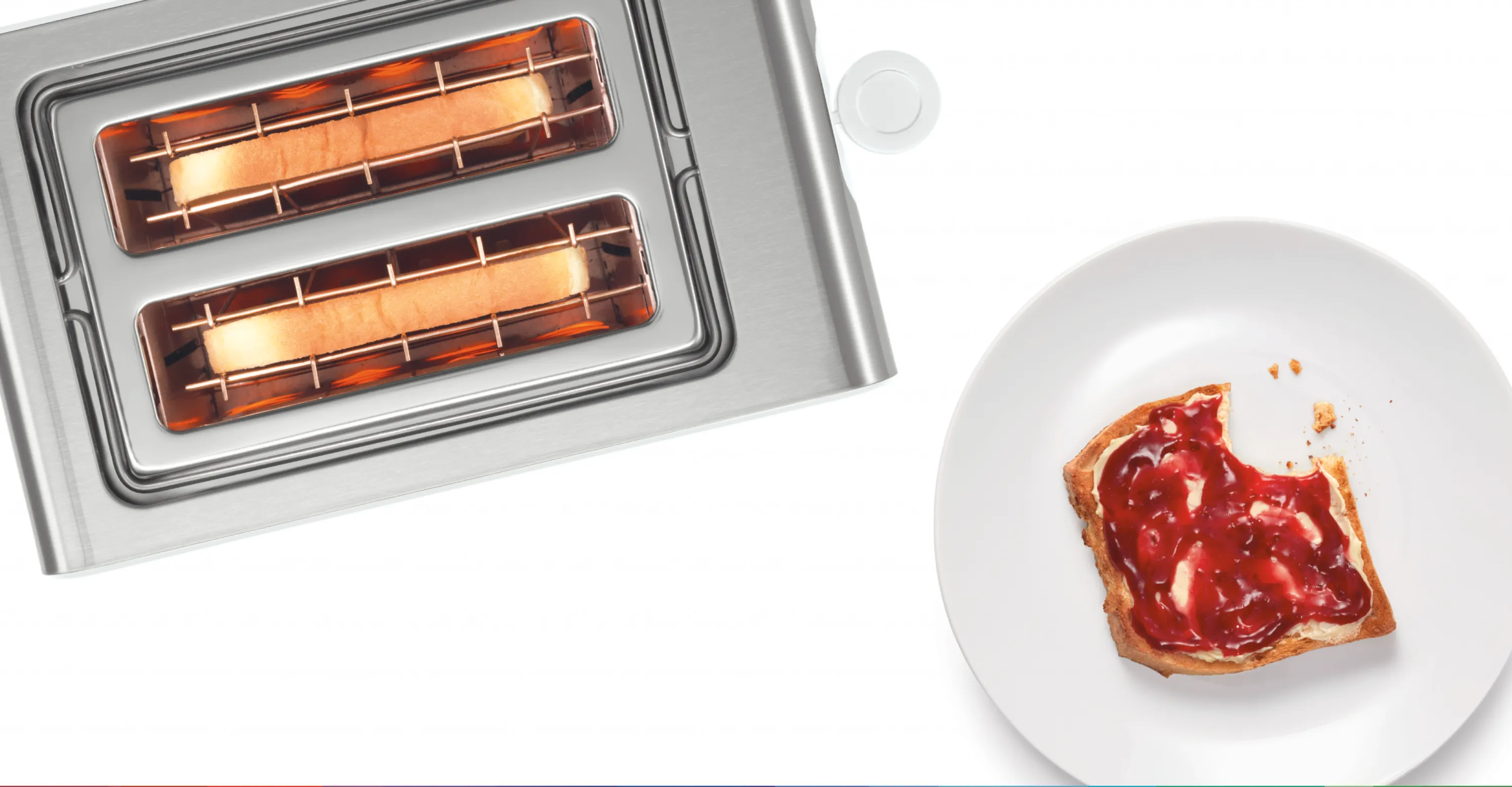 Compact toaster Stainless steel