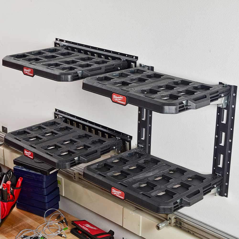 MILWAUKEE 2-Piece Vertical E-Track Rails for PACKOUT™Racking Shelves 48228482