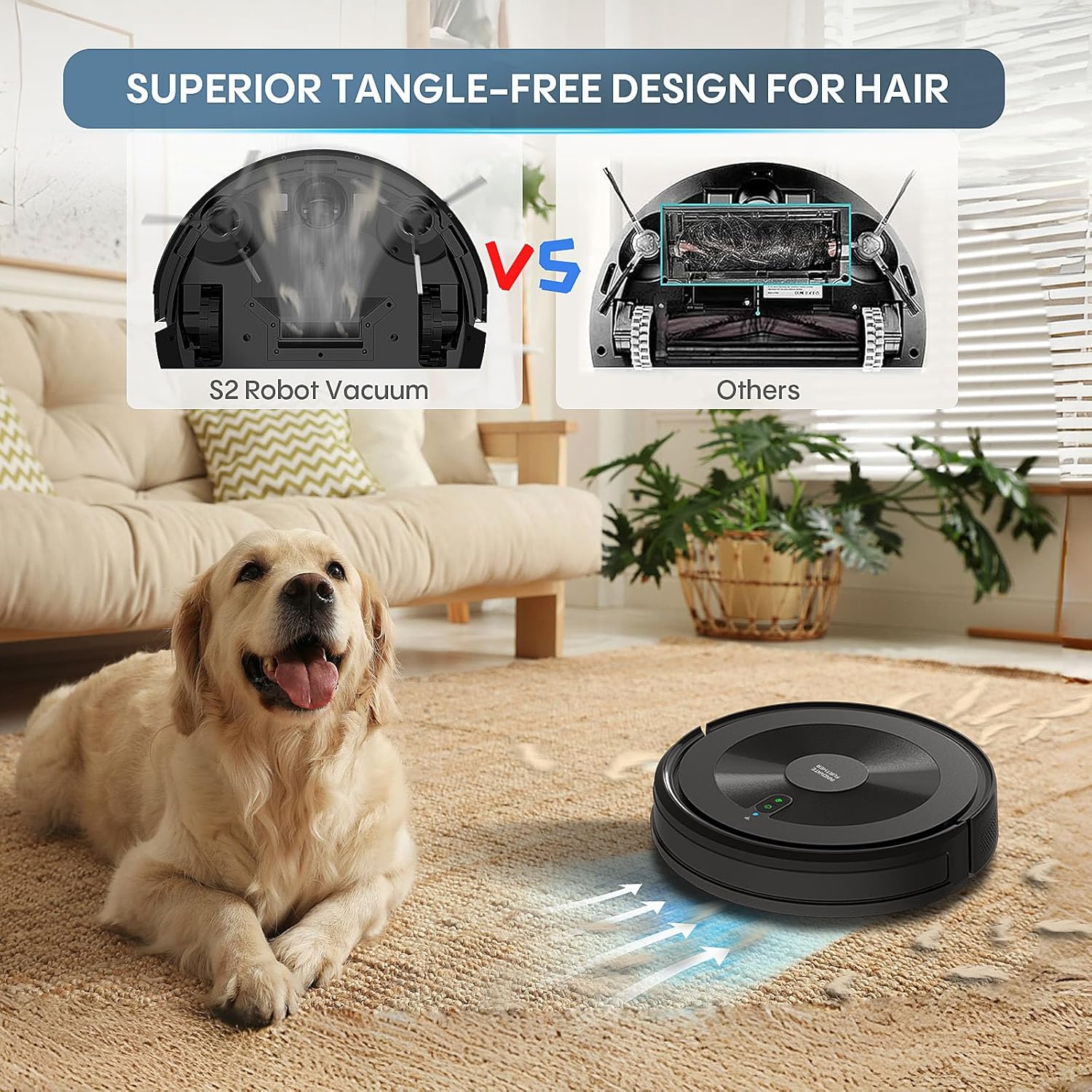 Robot Vacuum and Mop Combo: 3000Pa Suction Sweeping robot 120Mins Runtime & APP/Voice/Remote & Scheduled & Self-Charging, Slim Robot Vacuum Cleaner for Home Hard Floor, Low-Pile Carpet, Pet Hair