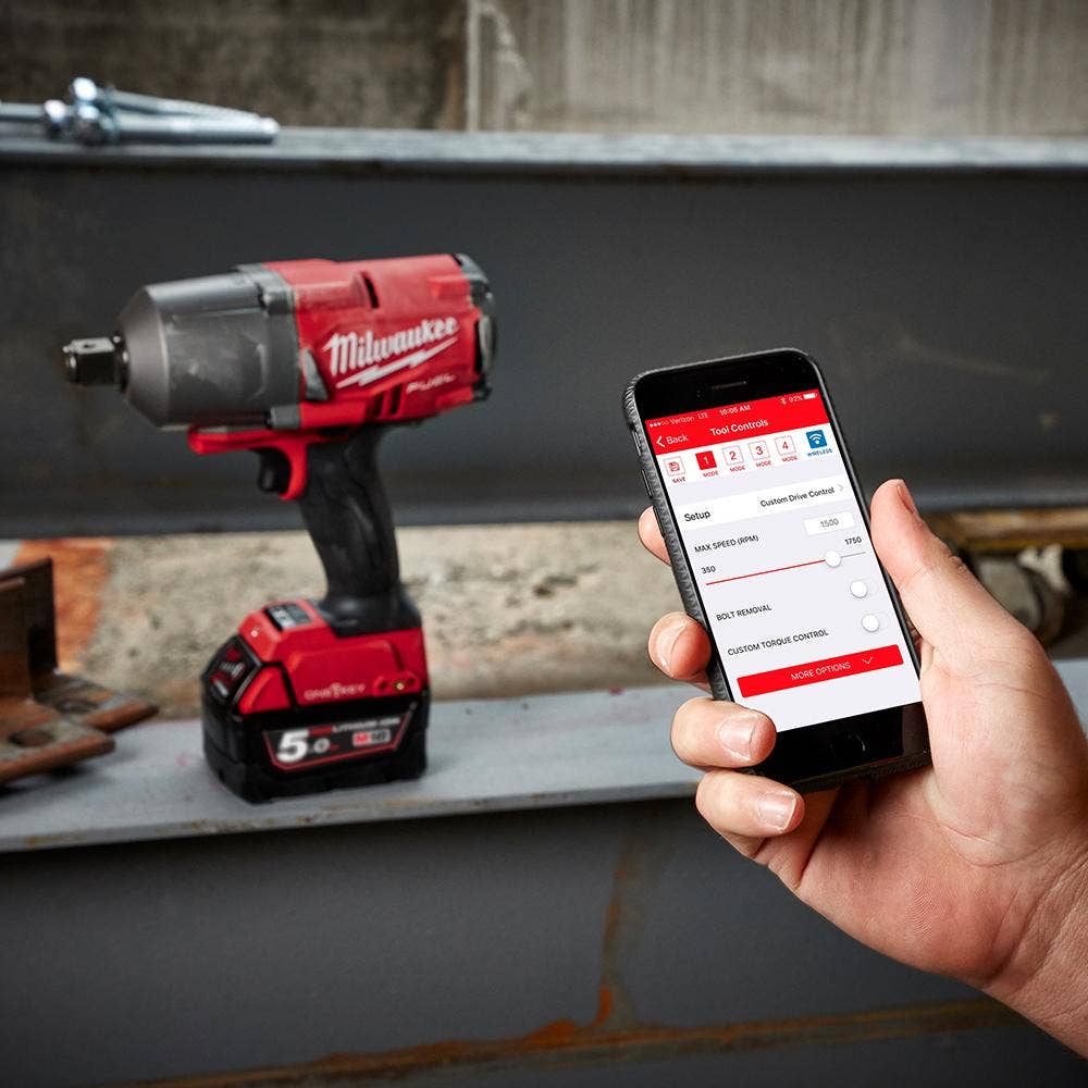 MILWAUKEE 18V FUEL™ONE-KEY™3/4" 2x5.0Ah High Torque Impact Wrench Kit M18ONEFHIWF34-502C