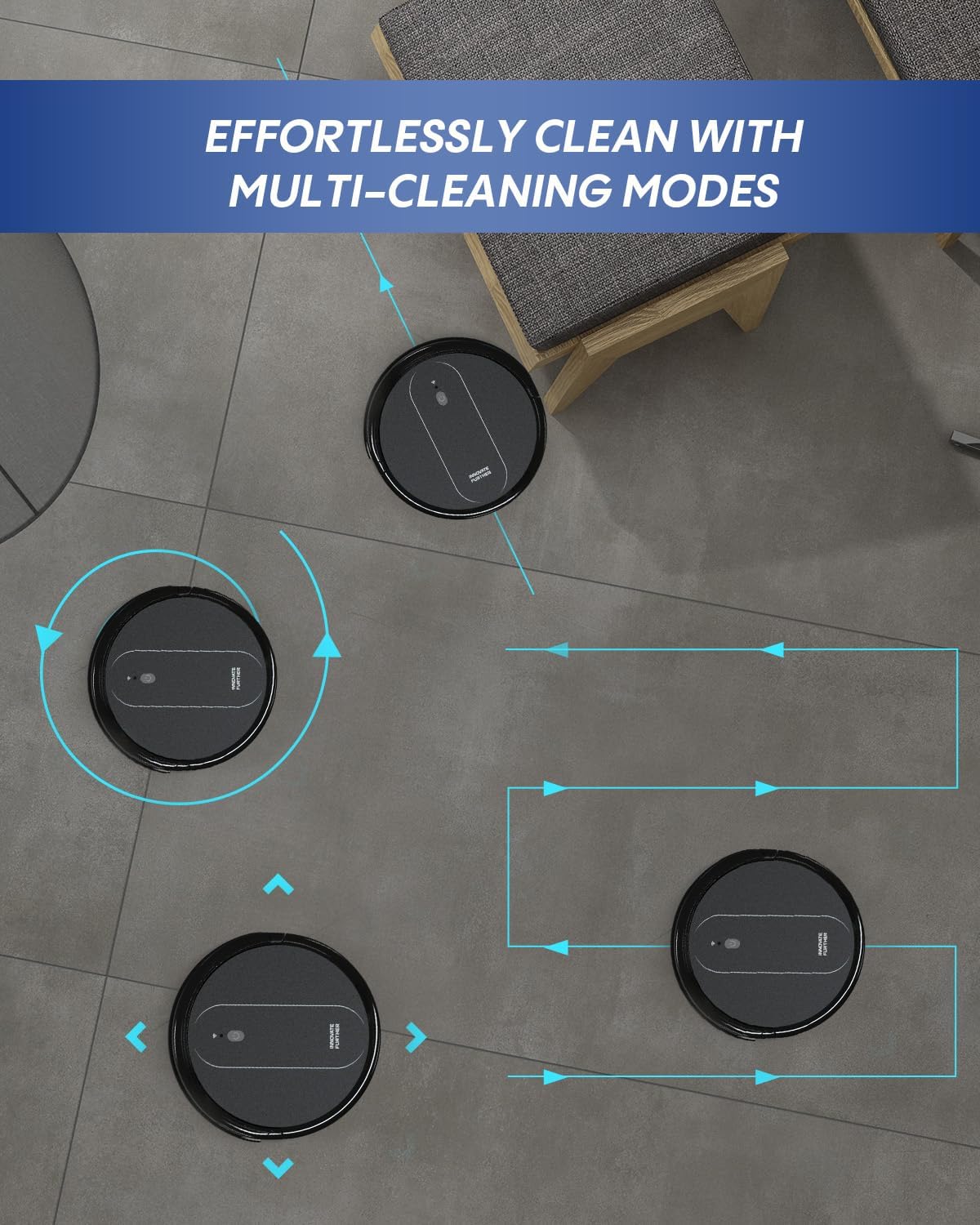 Robot Vacuum and Mop: 2-in-1 Vacuum Robot 4000Pa Strong Suction & Alexa/APP Control & Central Brush & Self-Charging, Schedule Robot Vacuum Cleaner for Pet Hair, Hard Floor, Carpet