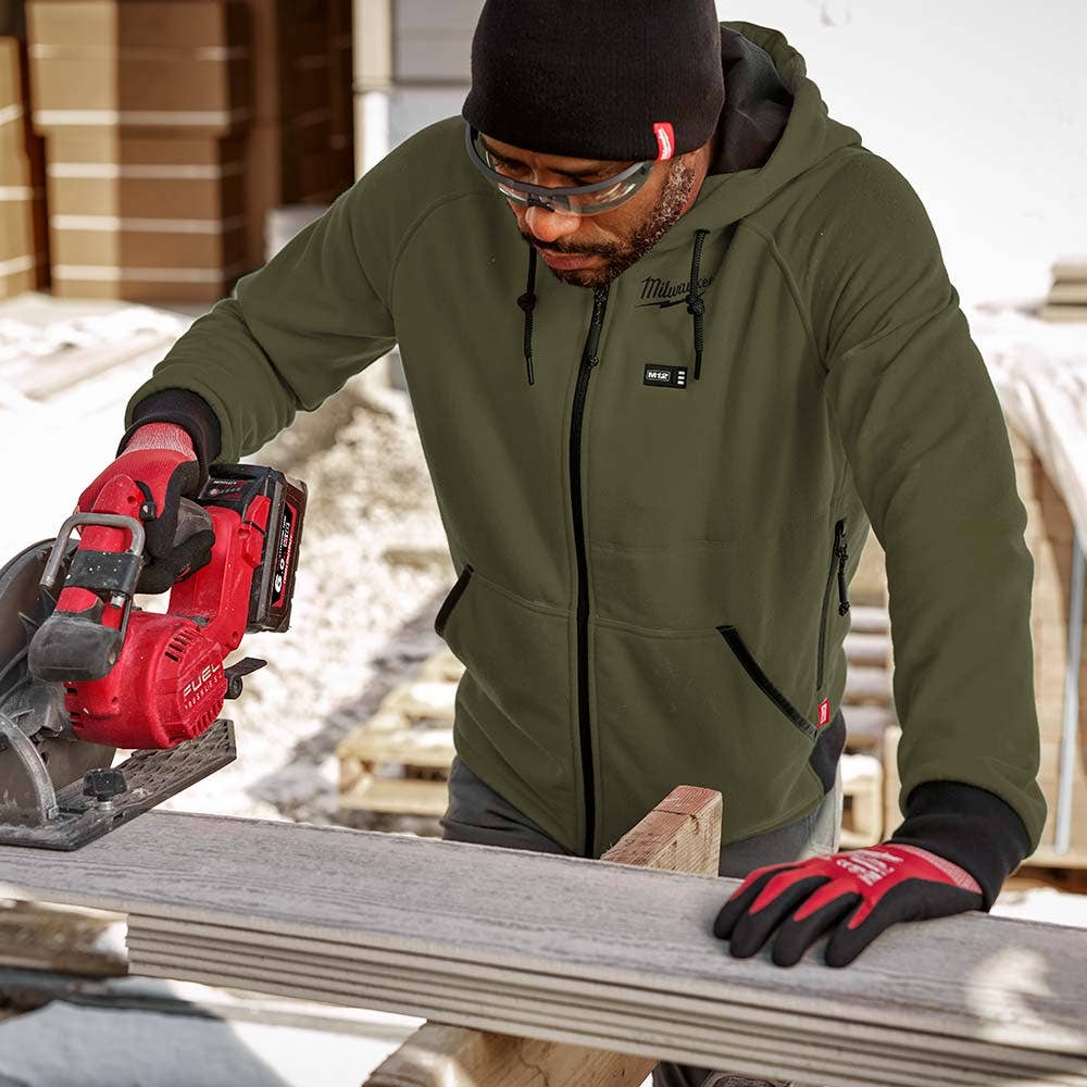 MILWAUKEE 12V Heated Hoodie Green Skin M12HHGREEN40