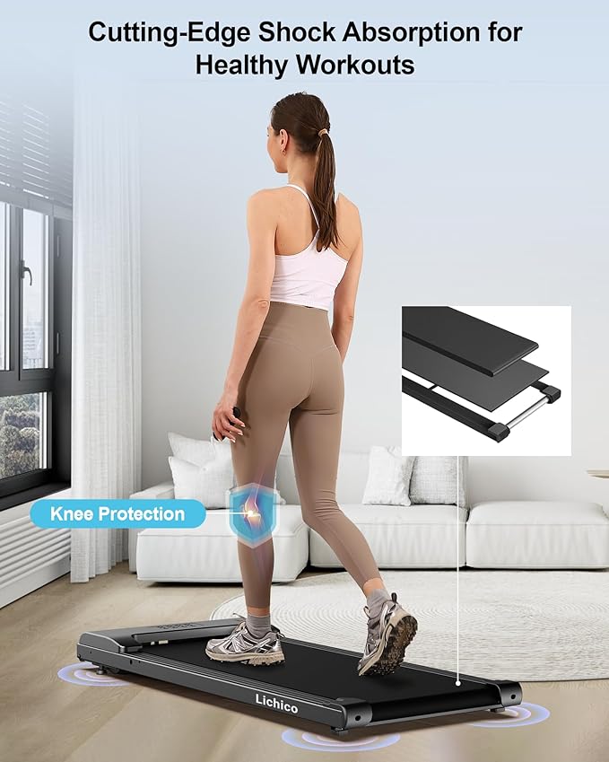 Walking Pad Under Desk Treadmill, Portable Small Treadmills for Home and Office