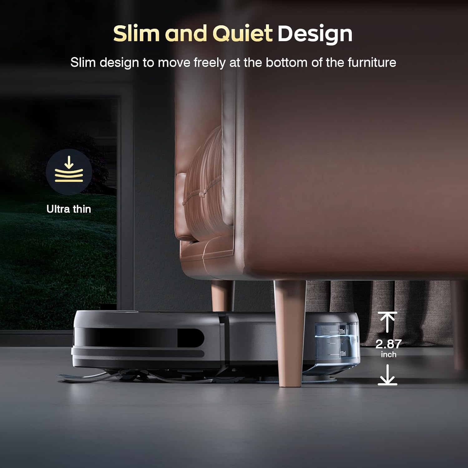 Robot Vacuum and Mop Combo, 2 in 1 Sweeping robot Cleaner with WiFi/App, Robot Vacuum with Water Tank, Strong Suction, Schedule, Self-Charging, Quiet, for Hard Floor, Pet Hair, Low Pile Carpet