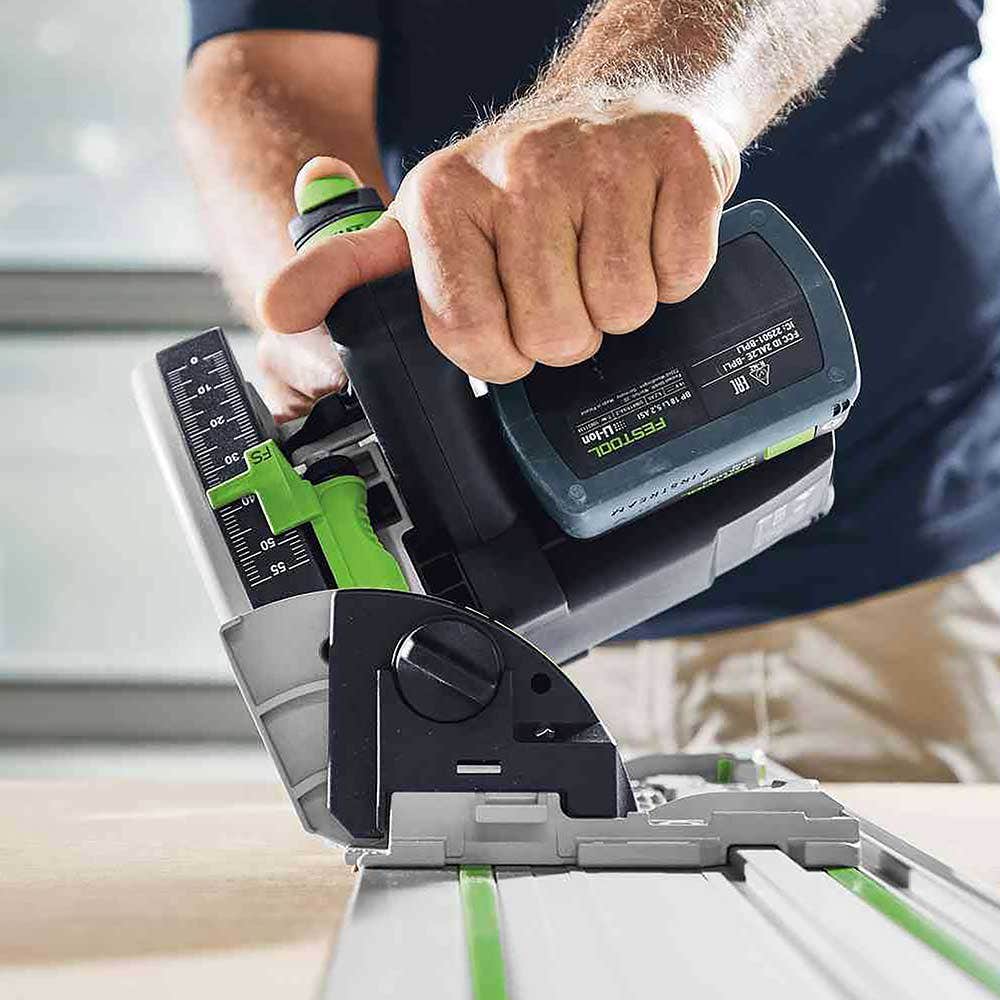 FESTOOL 18V Brushless 2 x 5.2Ah 160mm Plunge Saw with 1400mm Rail Kit 577282