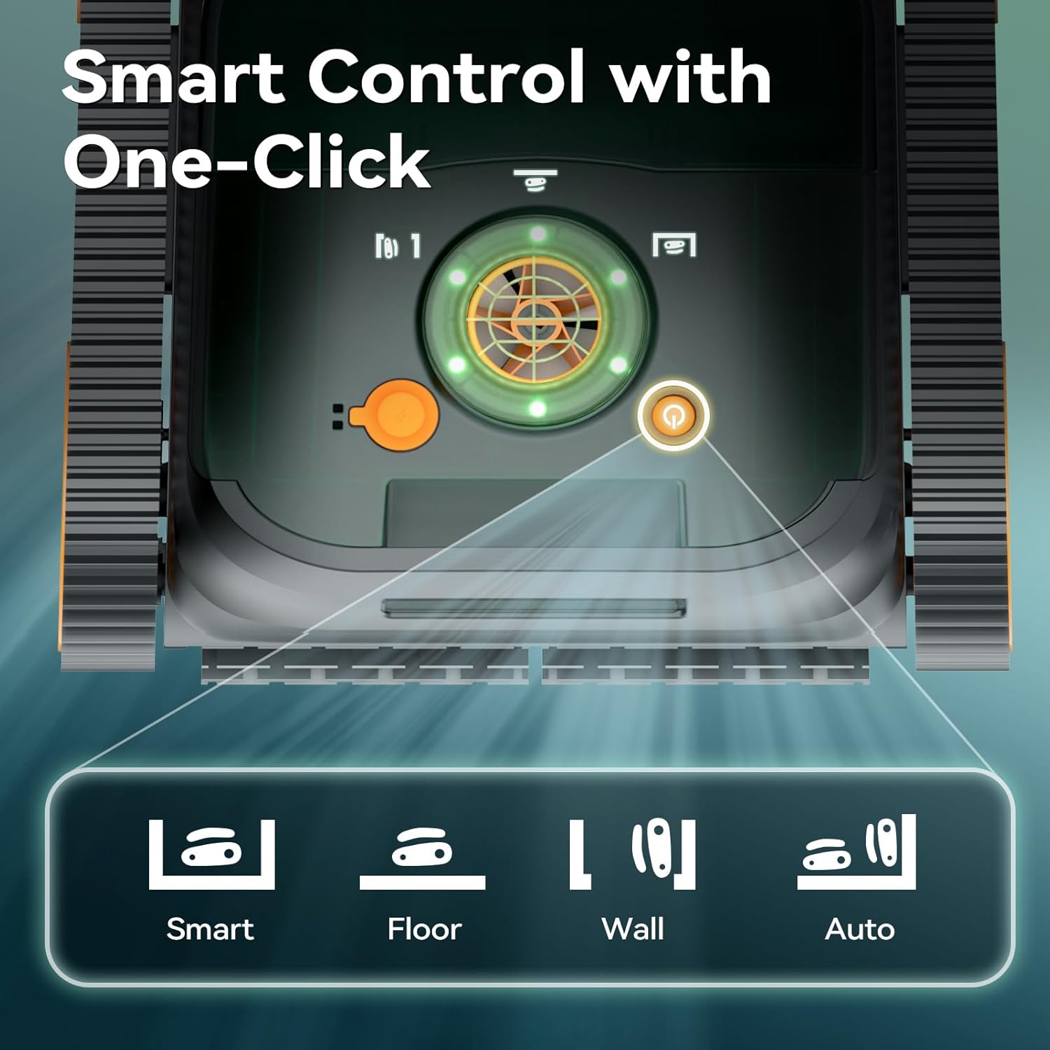 Robotic Pool Cleaner with 210 Mins Runtime, Smart Navigation, Triple Brushless Motors, Automatic Pool Vacuum Robot with Wall & Waterline Cleaning Function for Inground Pools Up to 3229 Sq.Ft