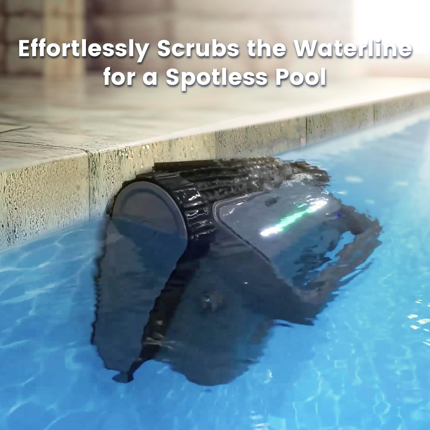 SMOROBOT Cordless Robot Pool Cleaner for Inground Pools up to 2500 Sq.ft – Dual Filtration, Weekly Timer, Ultra-Powerful Suction, Enhanced Wall-Climbing Brush & Smart Navigation for Deep Cleaning