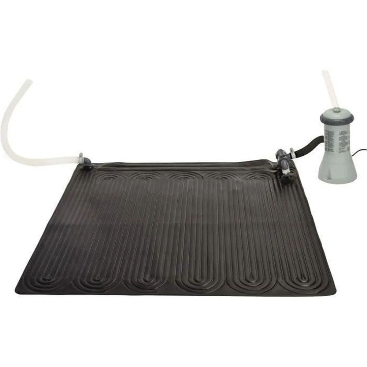 Kit piscine prism frame ovale tubulaire (l)6,10 x (l)3,05 x (h)1,22m et chauffage solaire