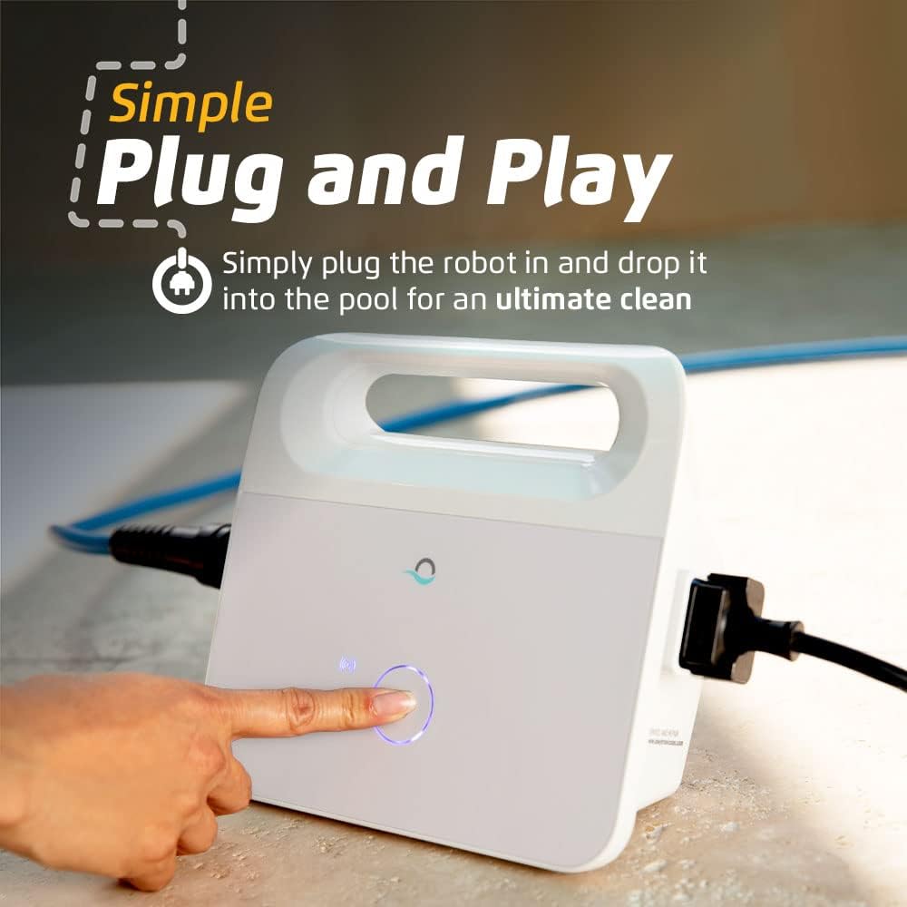 Dolphin Proteus DX3 Automaitc Robotic Pool Vacuum Cleaner, Wall Climbing, Active Scrubber Brush, Ideal for In-ground Pools up to 33 FT in Length