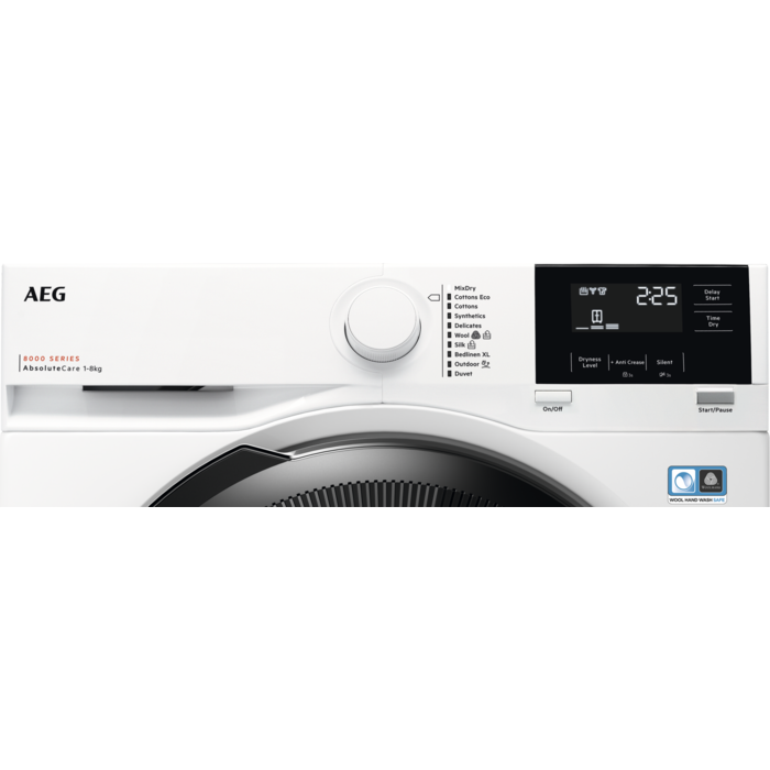 AEG TR818P4B 8000 AbsoluteCare® Heat Pump 8 kg Tumble Dryer