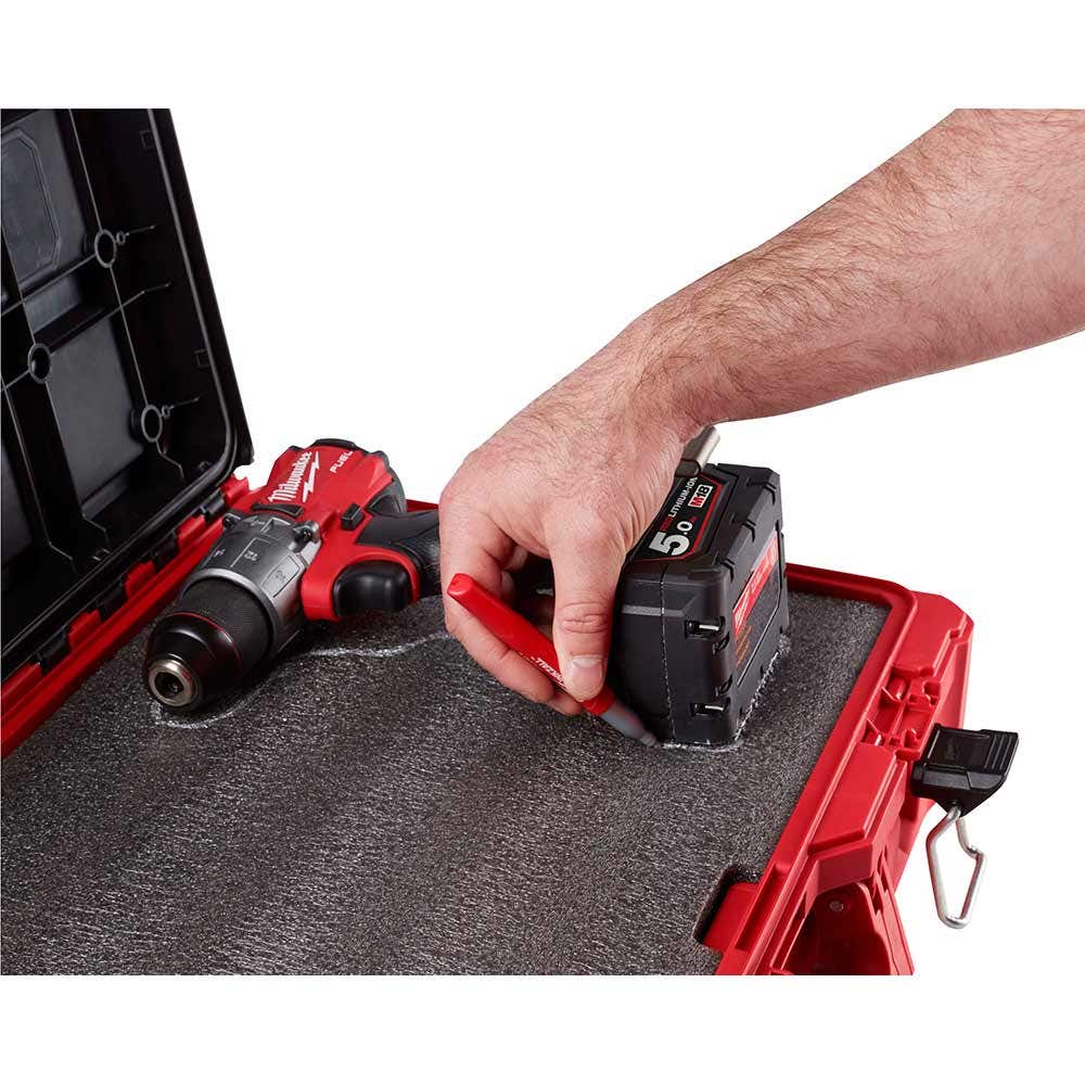 MILWAUKEE PACKOUT™Tool Box with Foam Insert 48228450