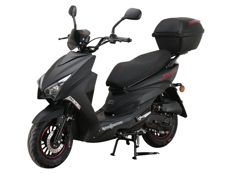 Alpha Motors Mofaroller Speedstar FI 50 ccm EURO 5 mattschwarz inkl. Topcase