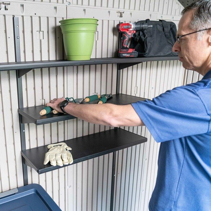 Lifetime 8 ft. W x 15 ft. D Plastic Storage Shed
