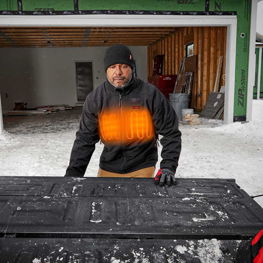 MILWAUKEE 12V Heated TOUGHSHELL Jacket Black Skin M12THJBLACK0