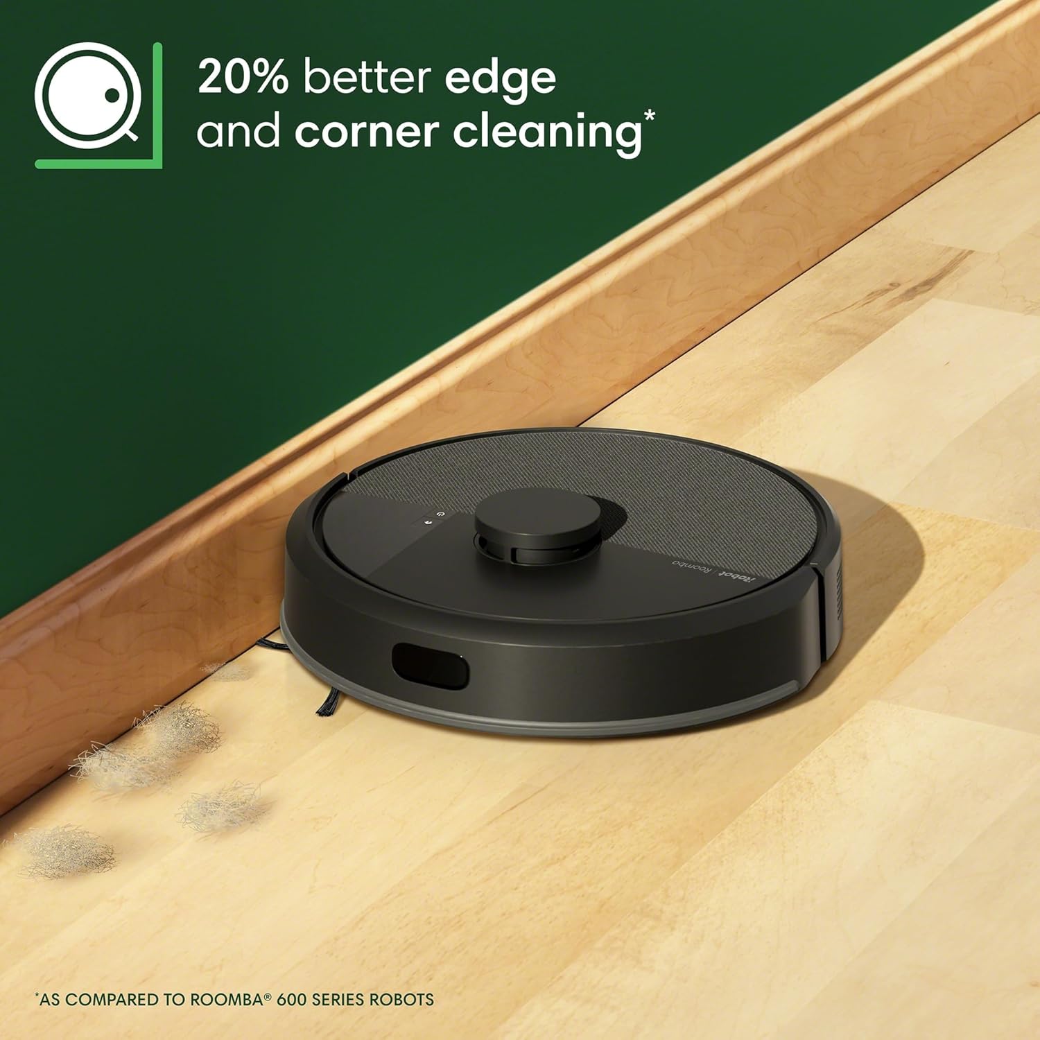 iRobot Roomba 104 Robot Vacuum & Mop - Self-Empties for 75 Days (Over 10 Weeks), Strong Power-Lifting Suction, Vacuums All Floors, Mops Hard Floors, LiDAR Smart Navigation Mapping, Cleans in Neat Rows