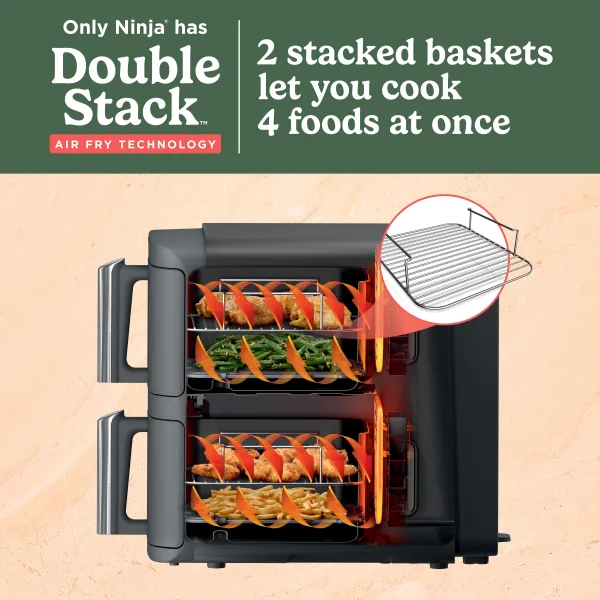 Ninja® DoubleStack™ XL 2 Basket 10 QT Air Fryer