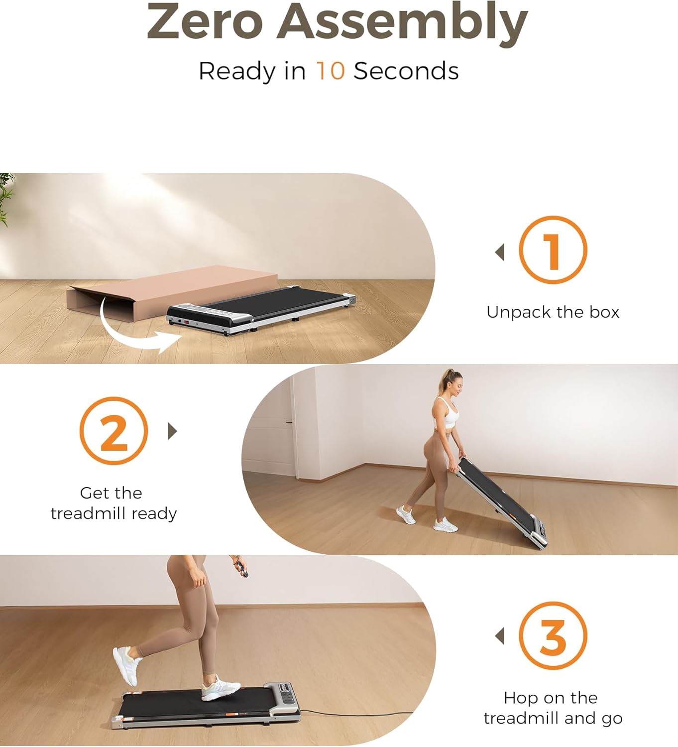 Under Desk Treadmill, Walking Pad for Home and Office