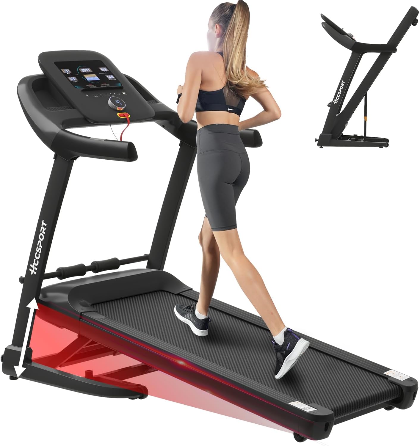 Treadmill with Incline 3 in 1 Under Desk Treadmill