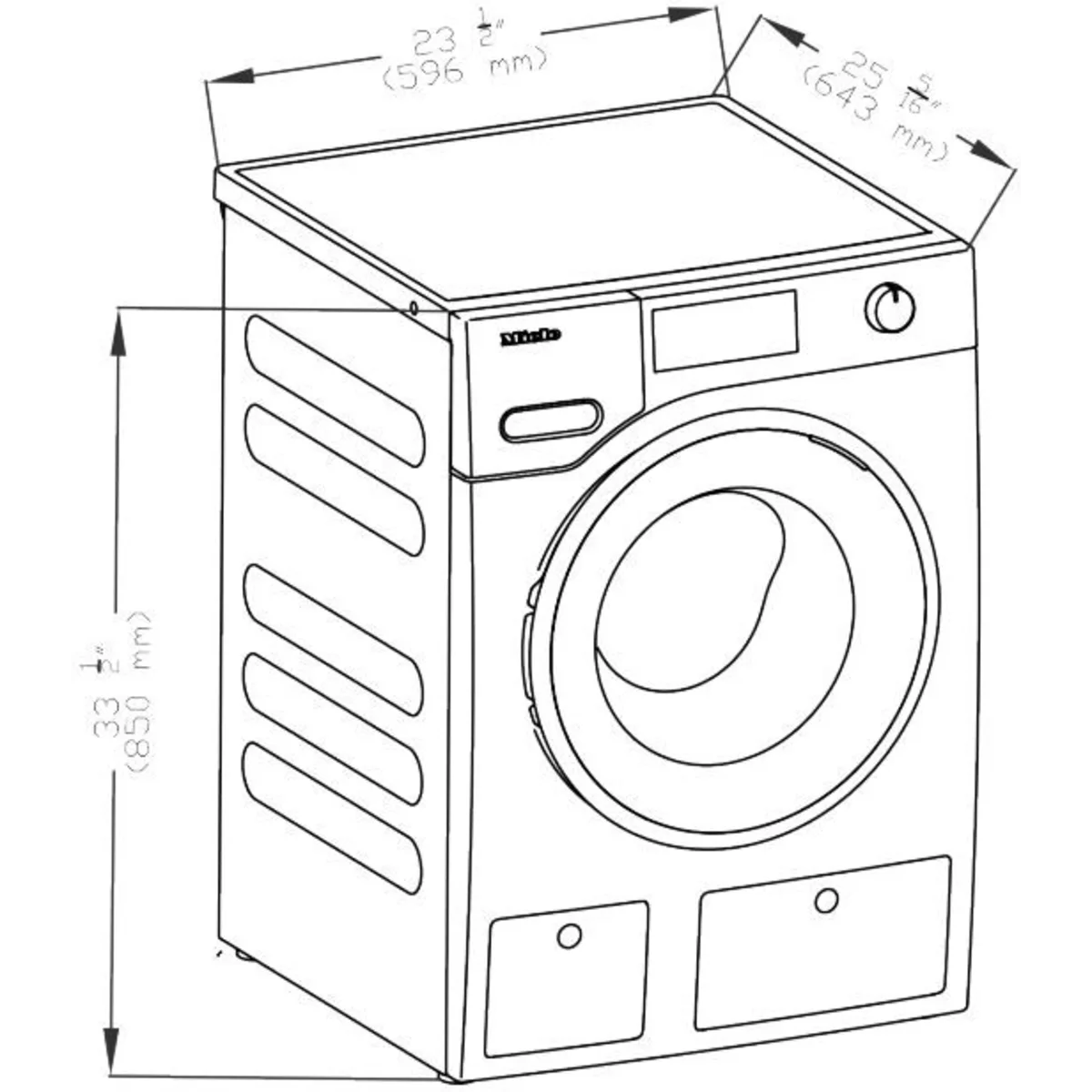Miele 24 Inch Wide 2.26 Cu. Ft. Energy Star Certified Front Loading Washing Machine with SoftSteam