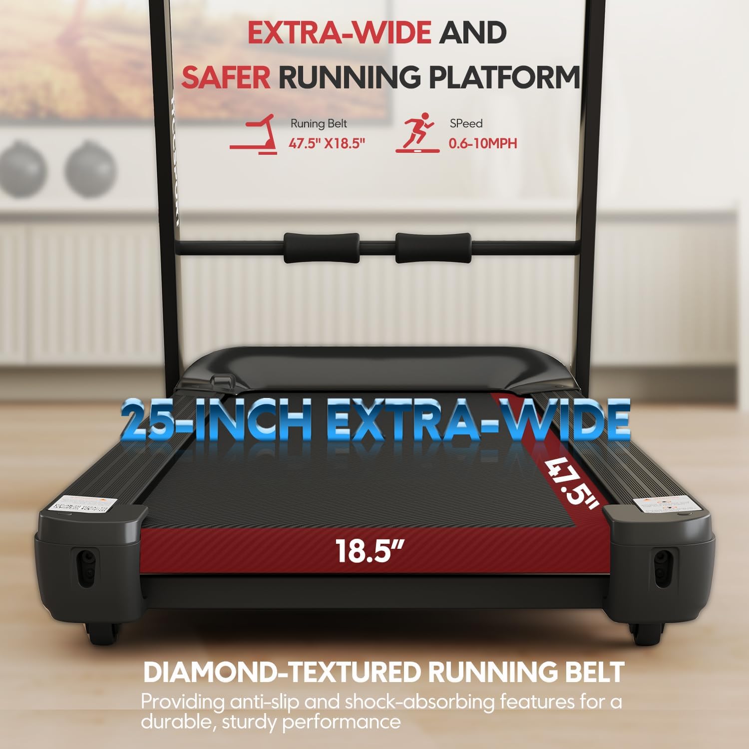 Treadmill with Incline 3 in 1 Under Desk Treadmill