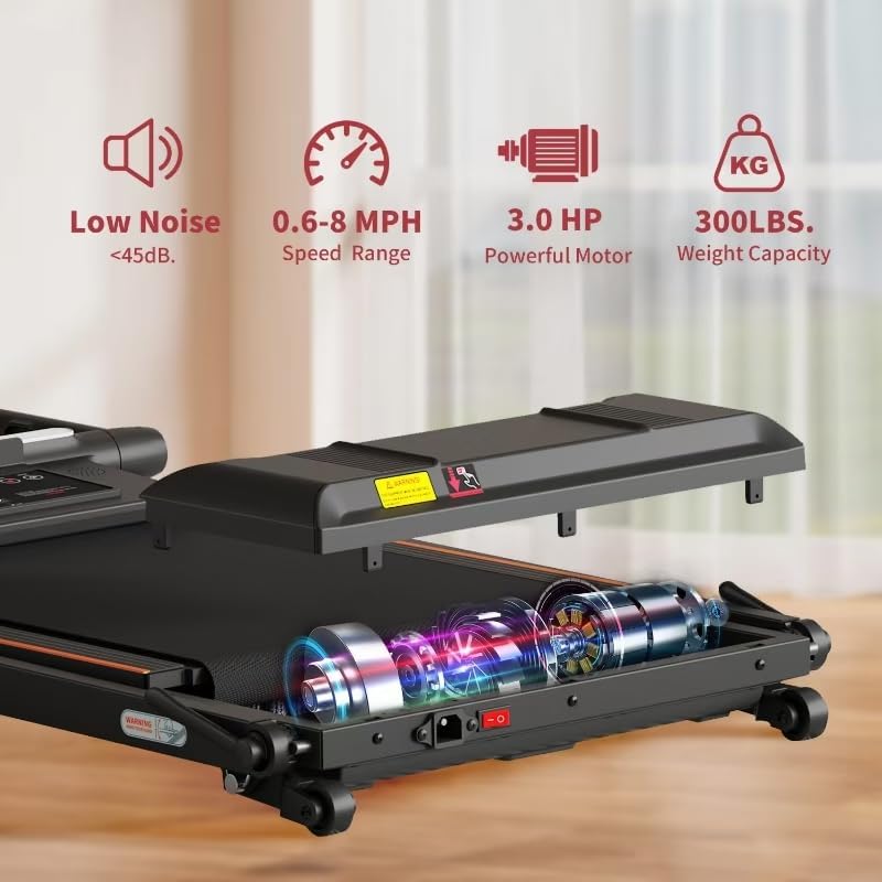 Treadmill with Incline 3 in 1 Under Desk Treadmill