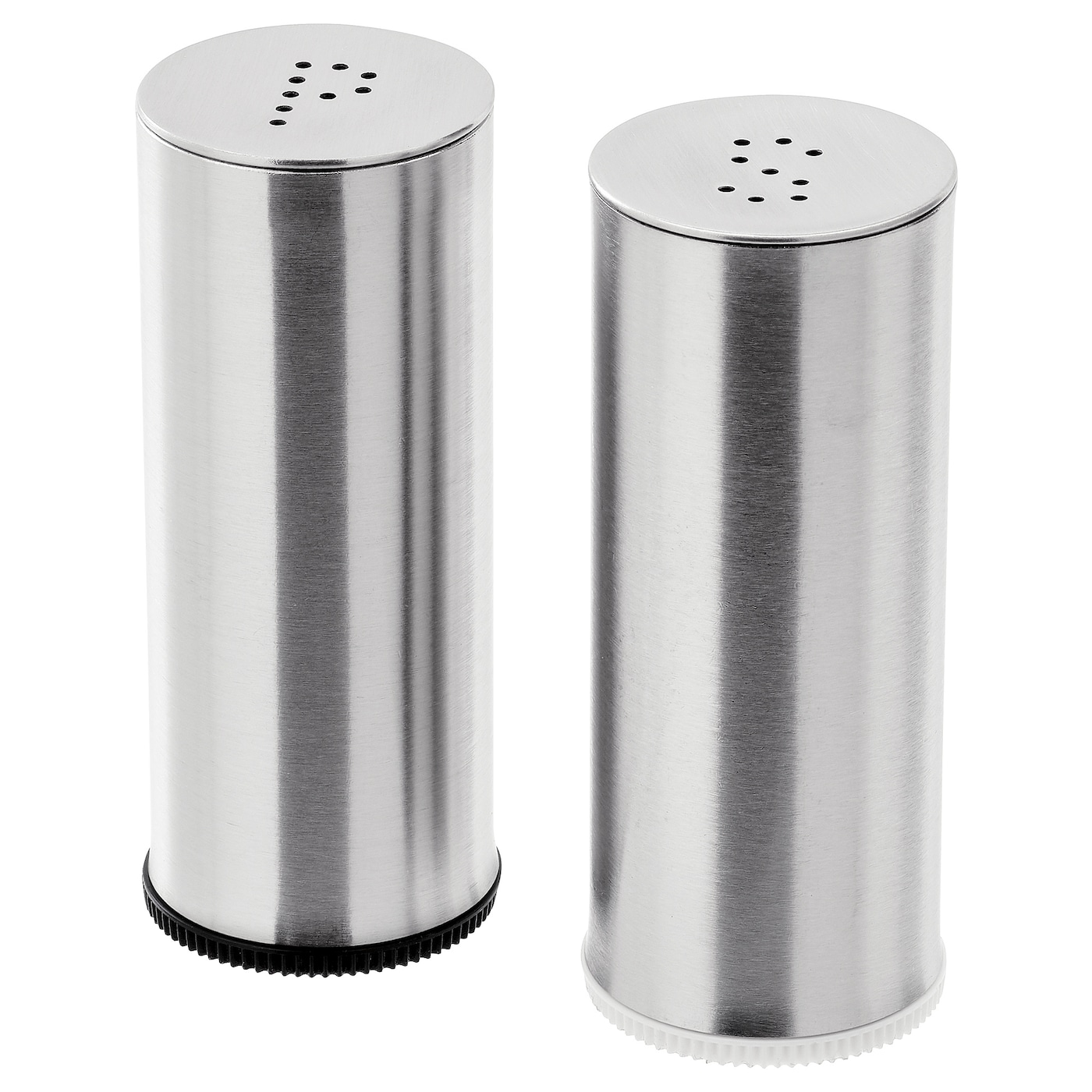 PLATS Salt & pepper shaker, set of 2, stainless steel
