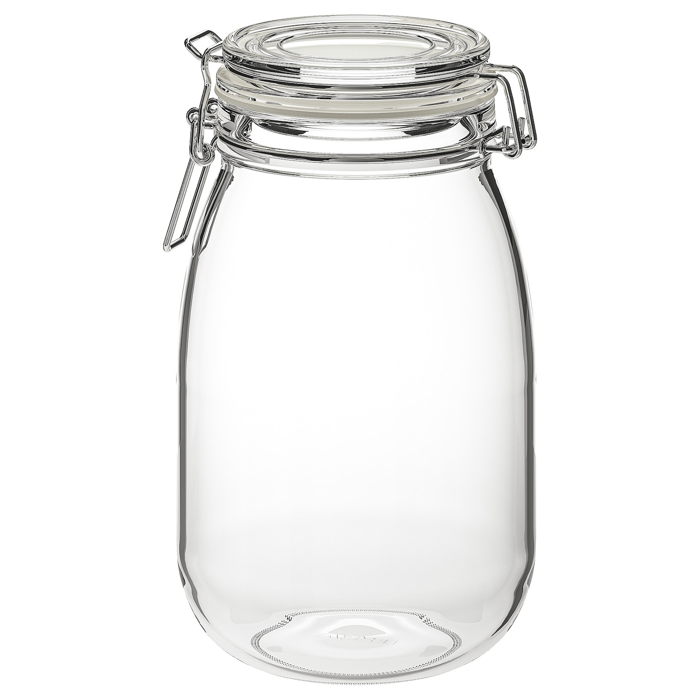 KORKEN Jar with lid, clear glass, 1.8 l (1.9 qt)