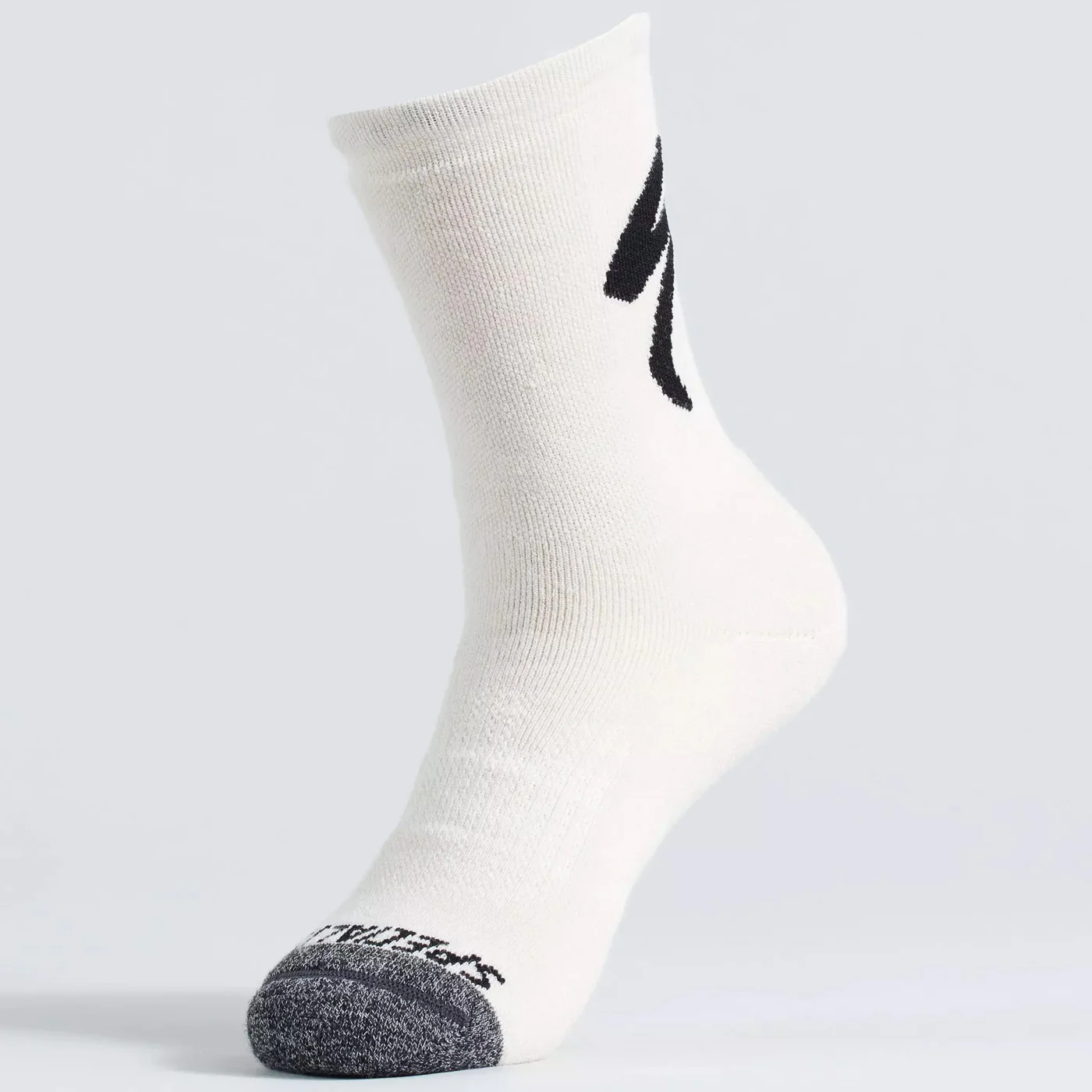 Specialized Merino Deep Winter Tall logo socks - white