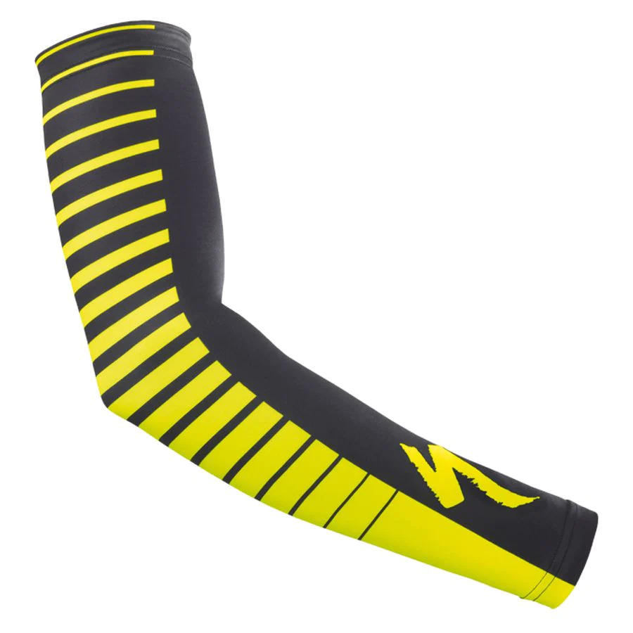Specialized Solar arm warmers - Black Yellow Fluo