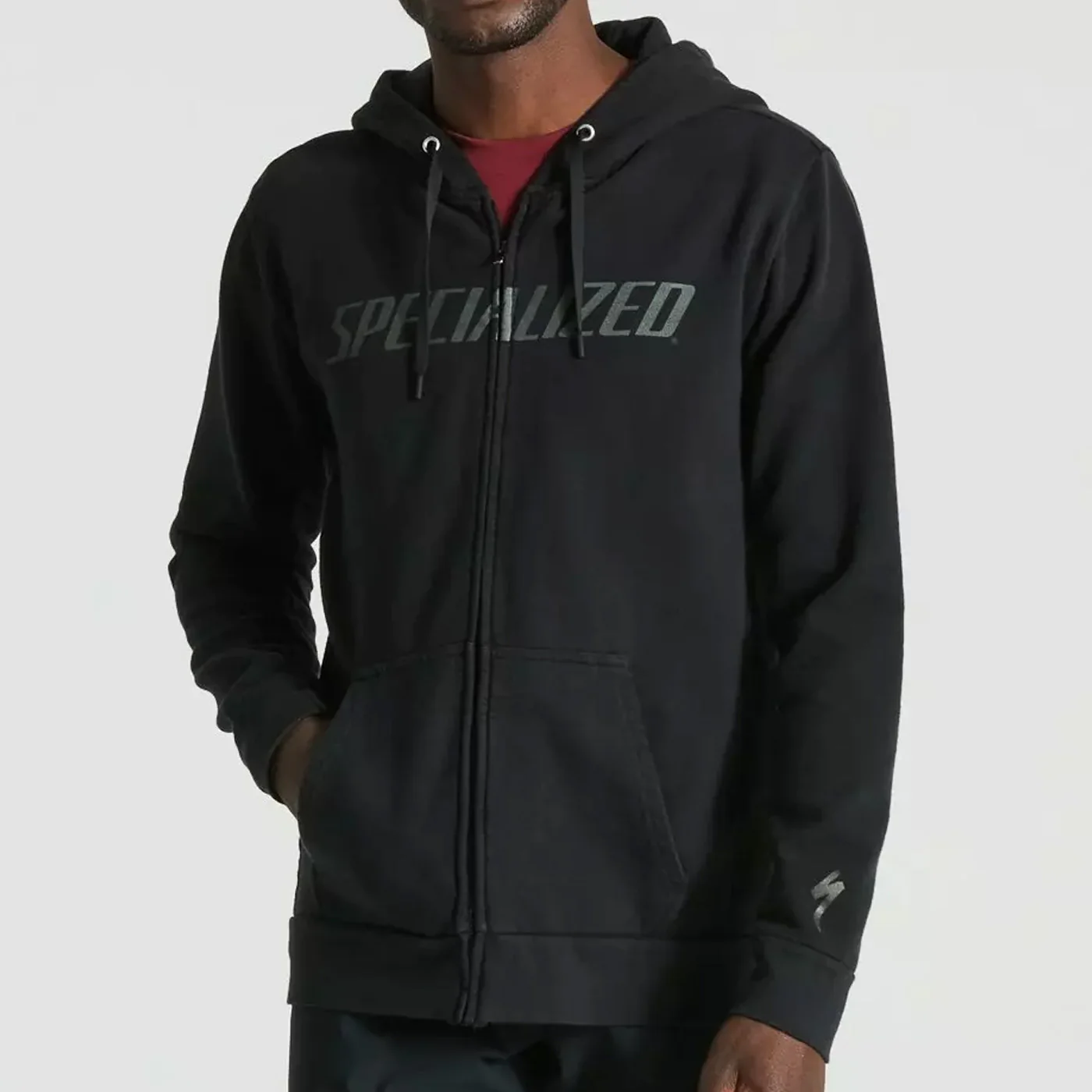 Specialized Legacy Wordmark Zip-Up Hoodie - Black
